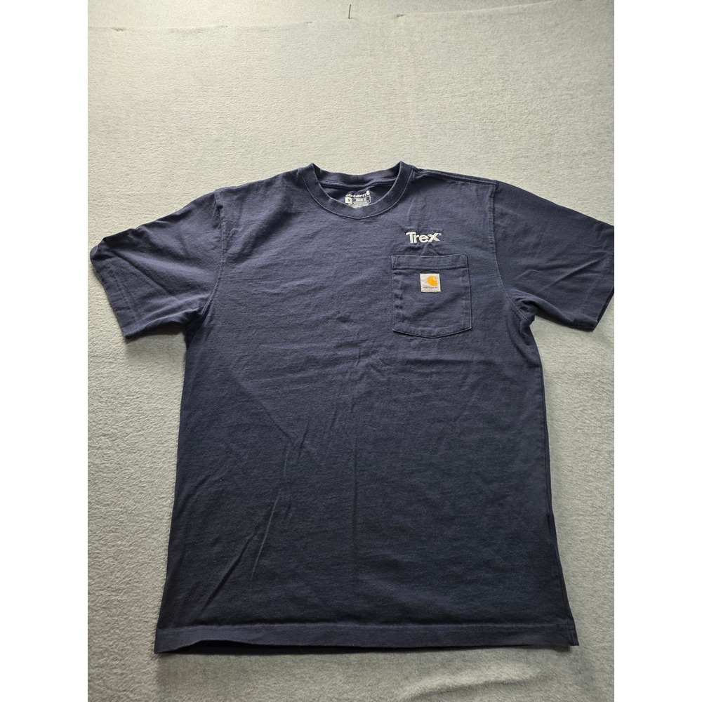 Carhartt Mens Pocket T-Shirt Navy‎ Blue Loose Fit Medium NVY